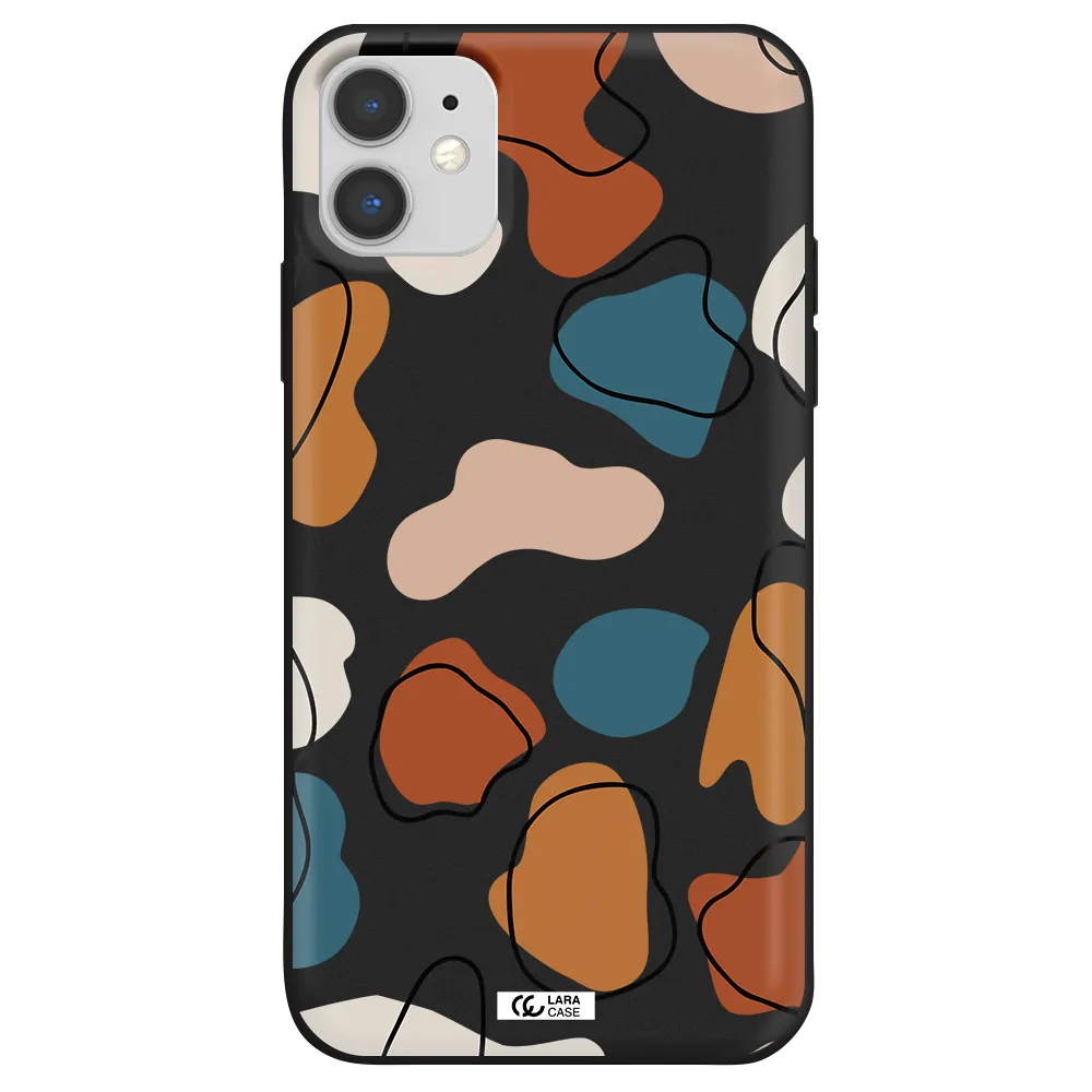 Boho Art Apple iPhone 11 Silicone black Case