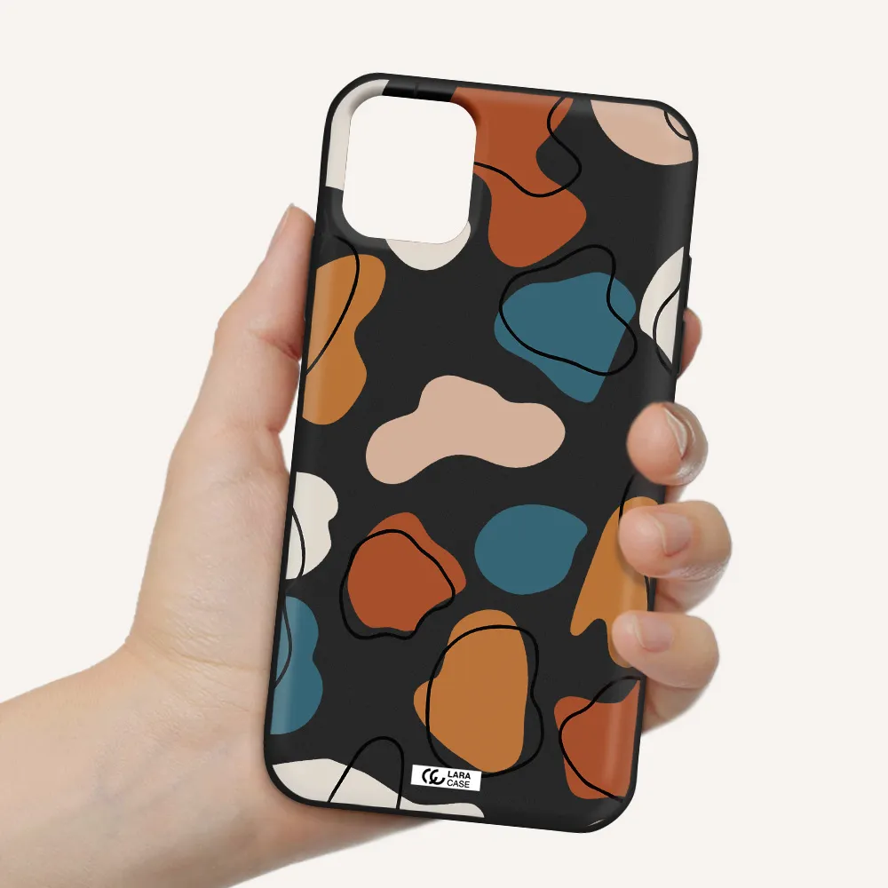 Boho Art Apple iPhone 11 Silicone black Case