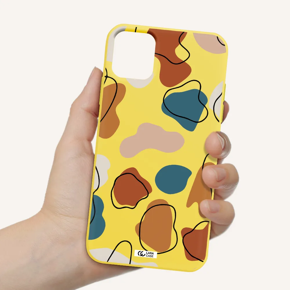 Boho Art Apple iPhone 11 Silicone canary yellow Case