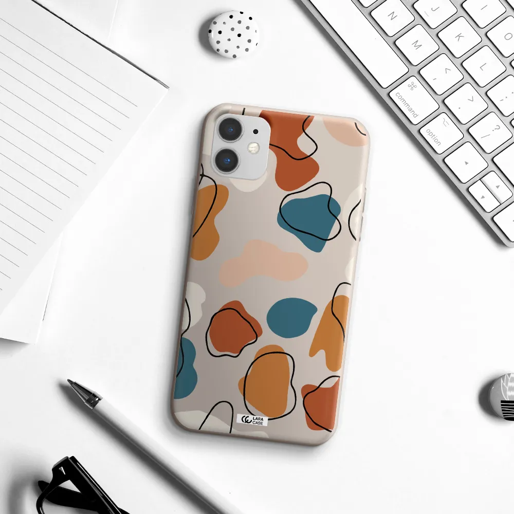 Boho Art Apple iPhone 11 Silicone Stone Case