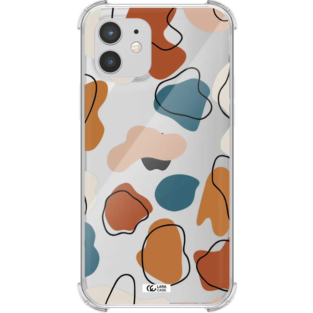 Boho Art Apple iPhone 12 Clear PC Case