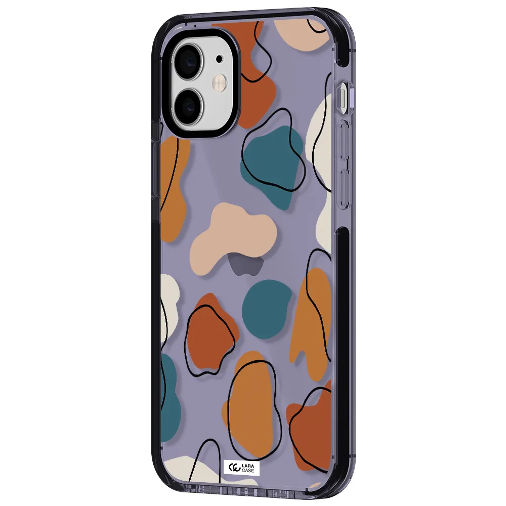 Boho Art Apple iPhone 12 impact Lilac Case