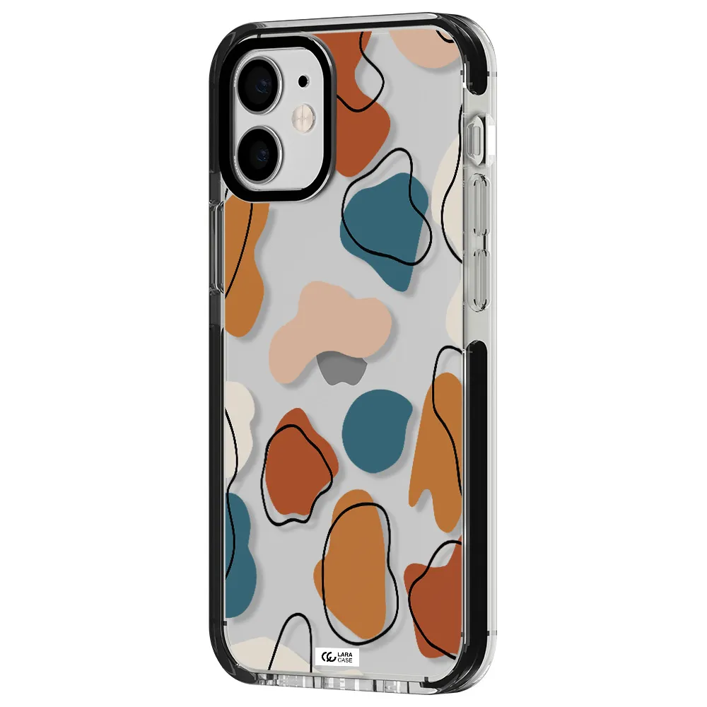 Boho Art Apple iPhone 12 mini impact black border Case