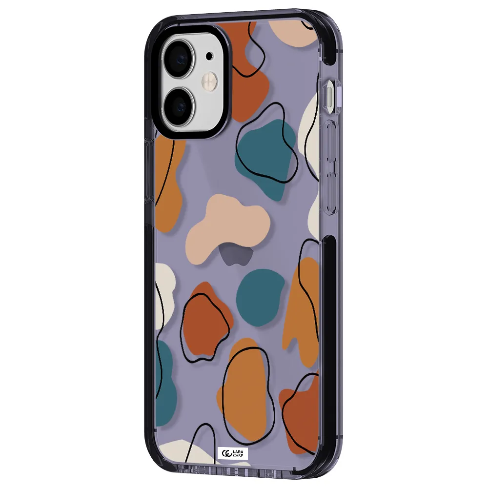 Boho Art Apple iPhone 12 mini impact Lilac Case