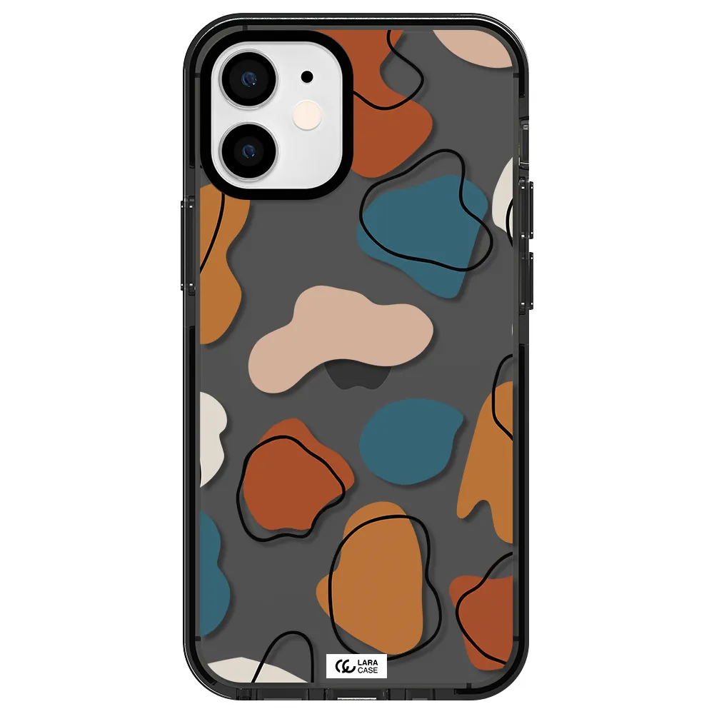 Boho Art Apple iPhone 12 mini impact Smoke Black Case