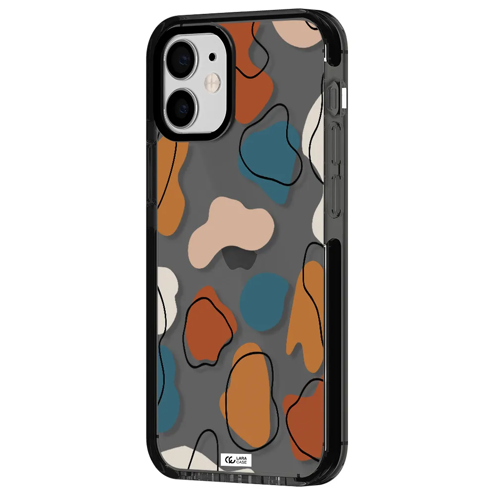 Boho Art Apple iPhone 12 mini impact Smoke Black Case