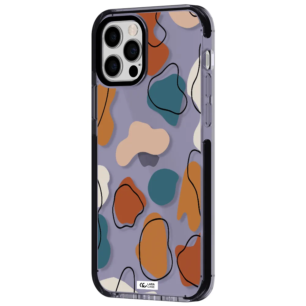 Boho Art Apple iPhone 12 pro impact Lilac Case