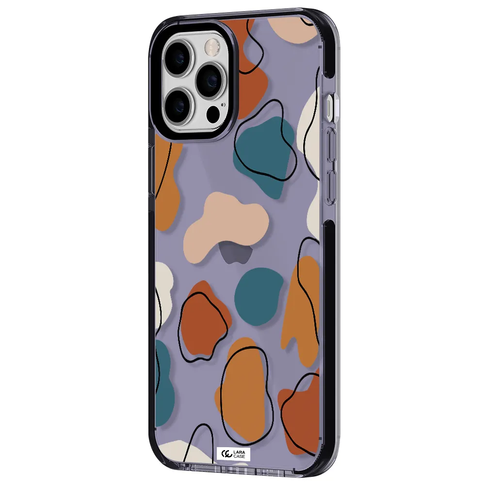 Boho Art Apple iPhone 12 pro max impact Lilac Case