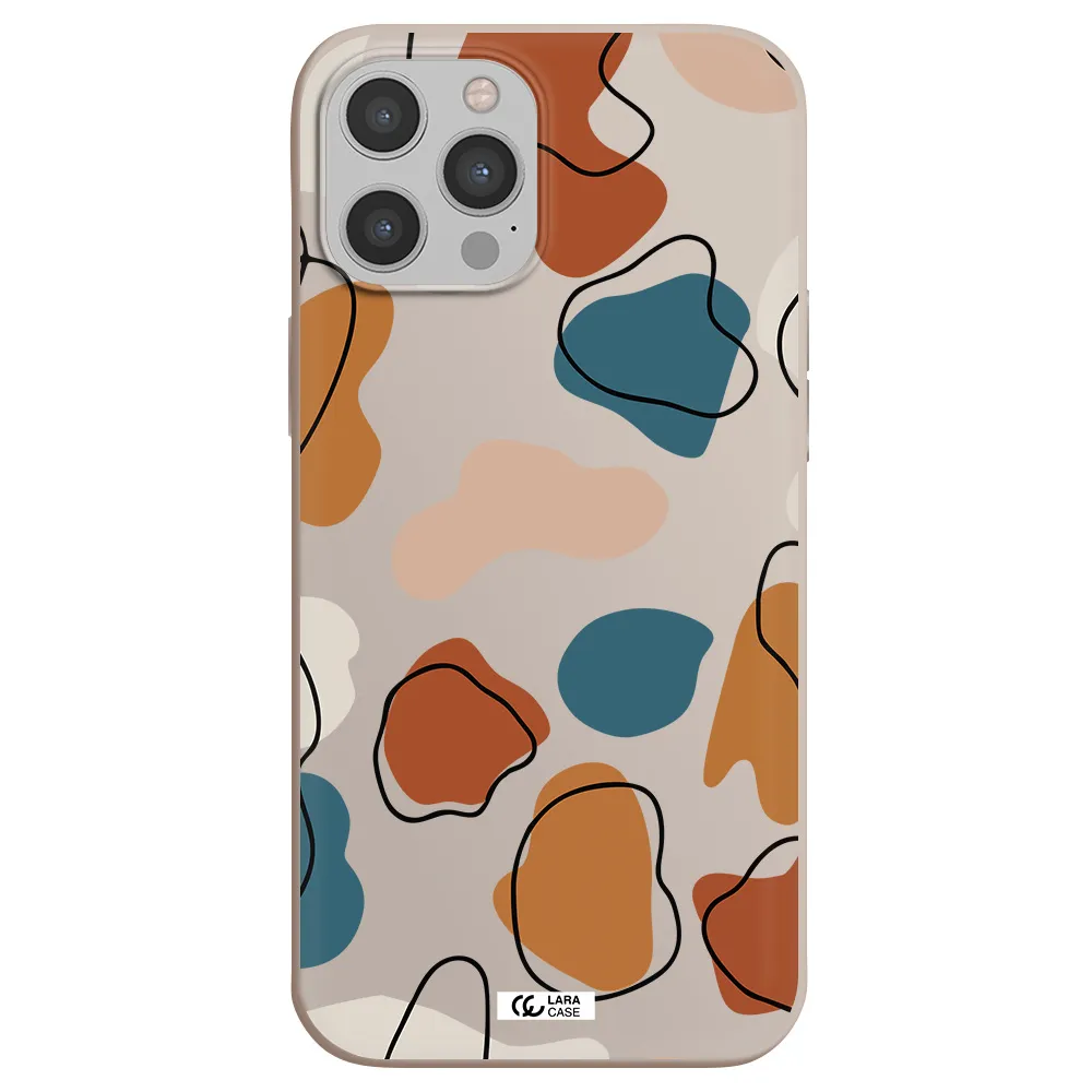 Boho Art Apple iPhone 12 pro max Silicone Stone Case