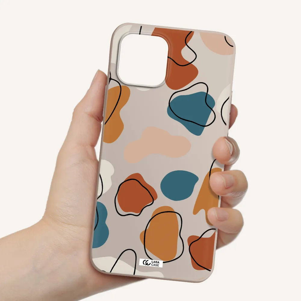 Boho Art Apple iPhone 12 Silicone Stone Case