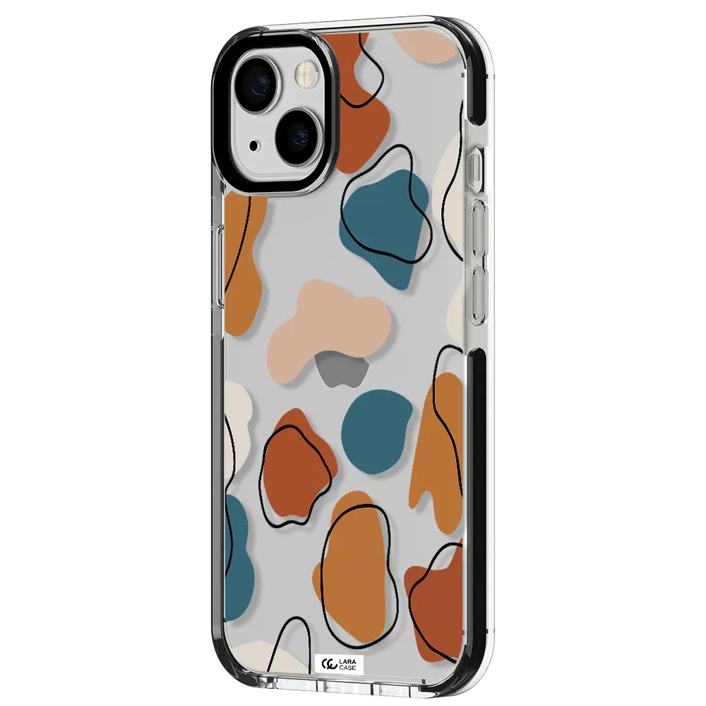 Boho Art Apple iPhone 13 impact black border Case