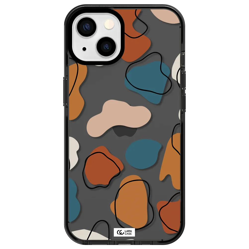 Boho Art Apple iPhone 13 impact Smoke Black Case