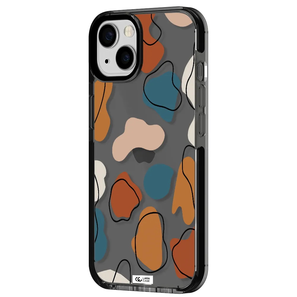 Boho Art Apple iPhone 13 impact Smoke Black Case