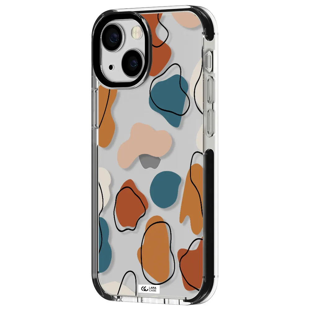 Boho Art Apple iPhone 13 mini impact black border Case