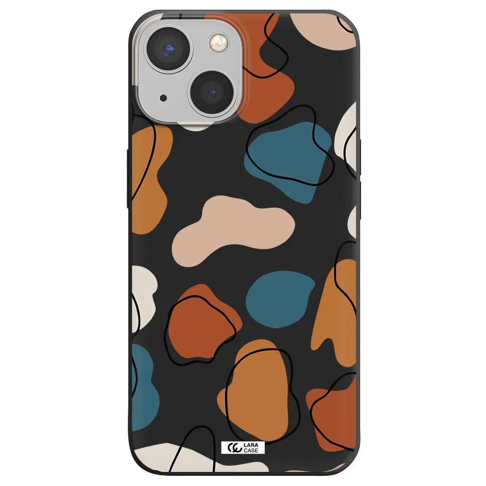 Boho Art Apple iPhone 13 mini Silicone black Case