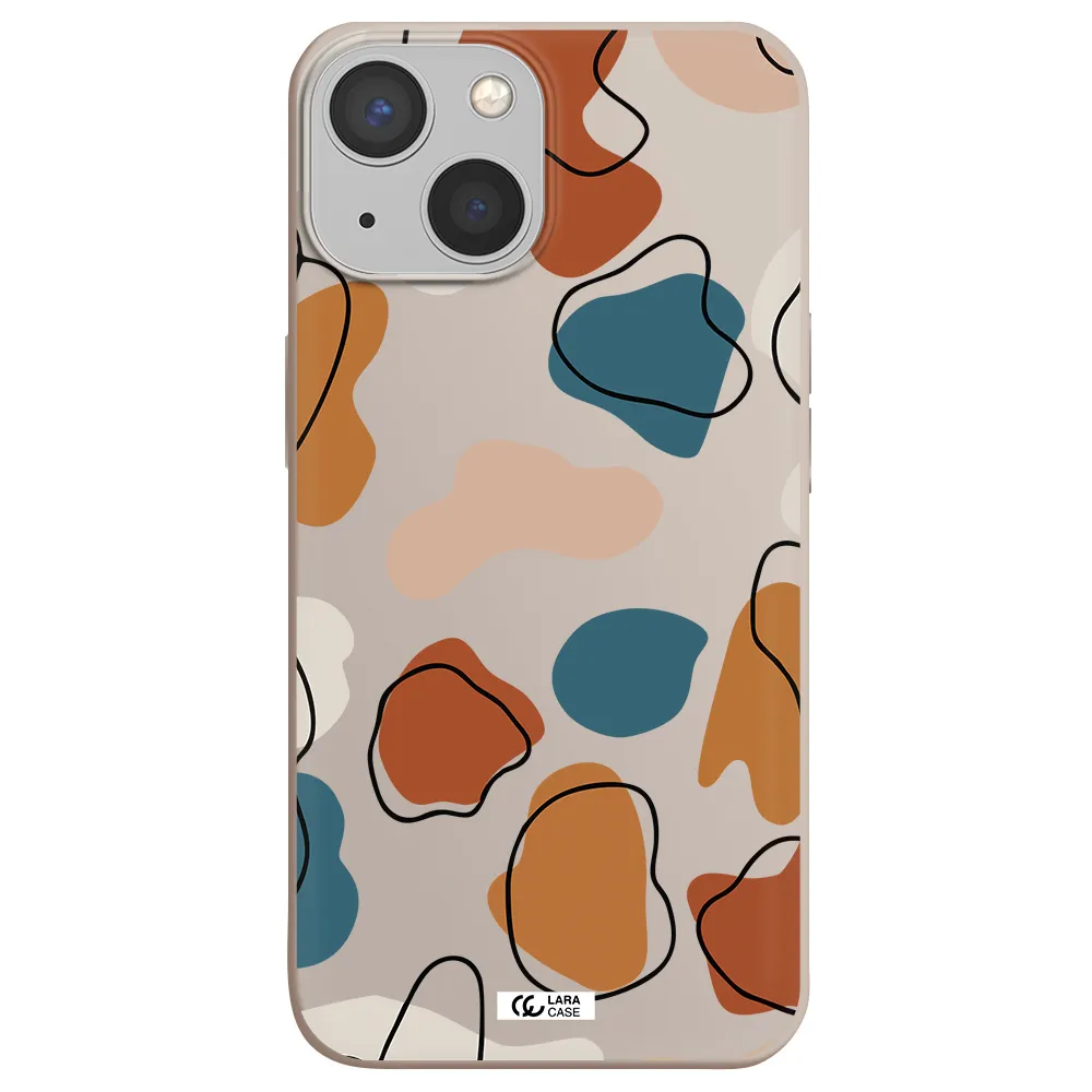 Boho Art Apple iPhone 13 mini Silicone Stone Case