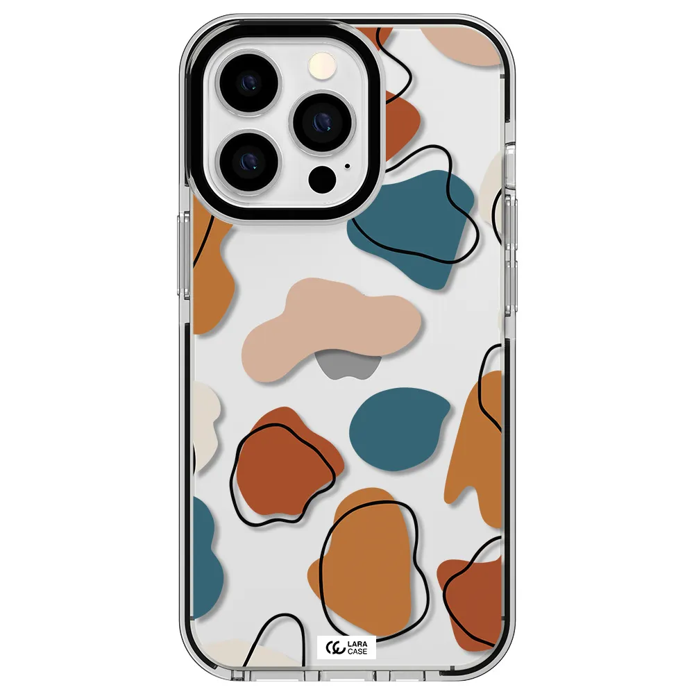 Boho Art Apple iPhone 13 Pro impact black border Case