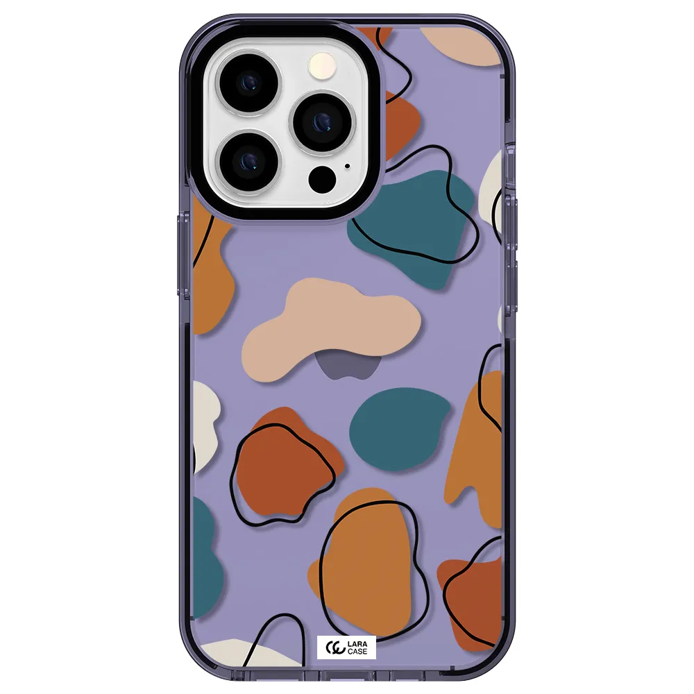 Boho Art Apple iPhone 13 Pro impact Lilac Case