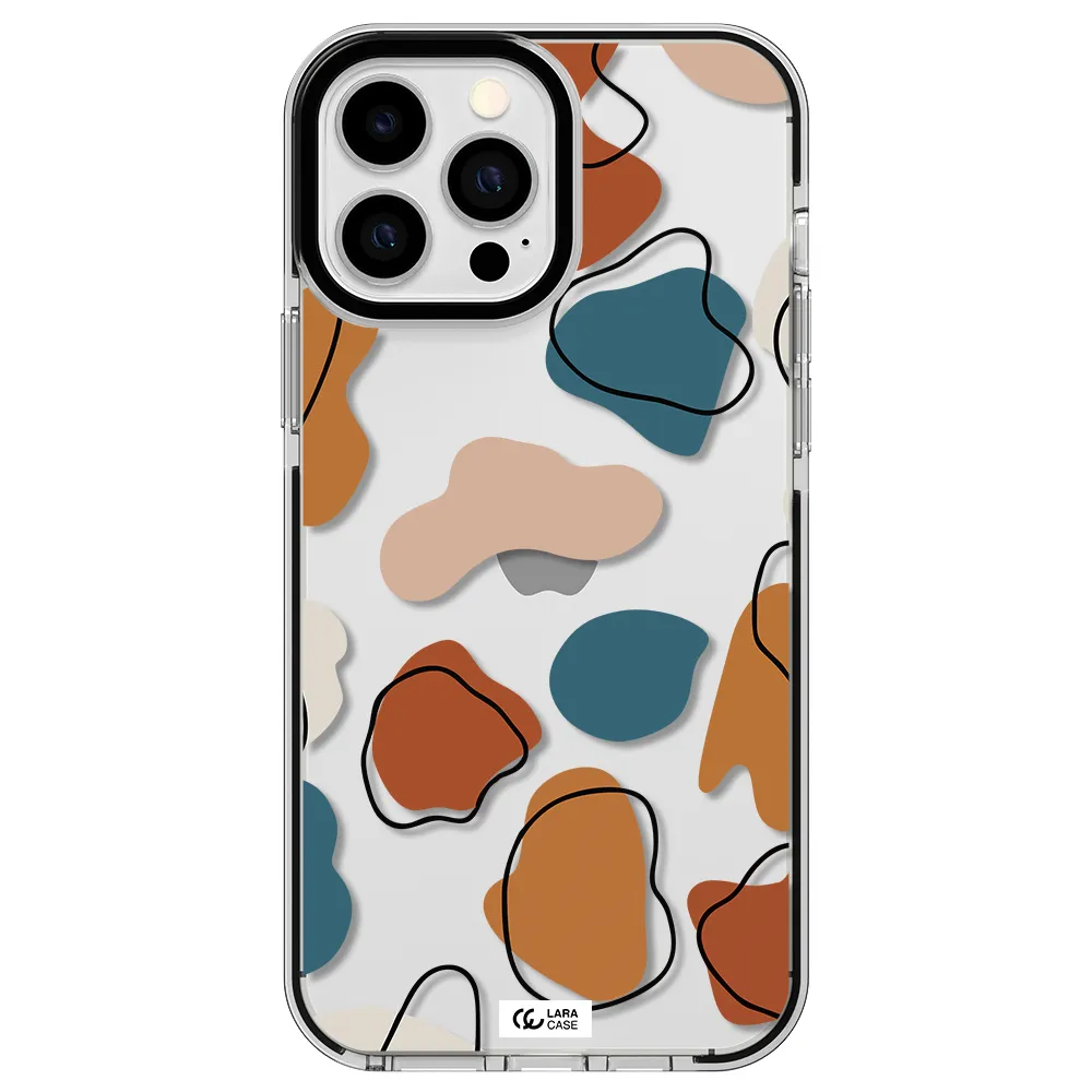 Boho Art Apple iPhone 13 Pro Max impact black border Case