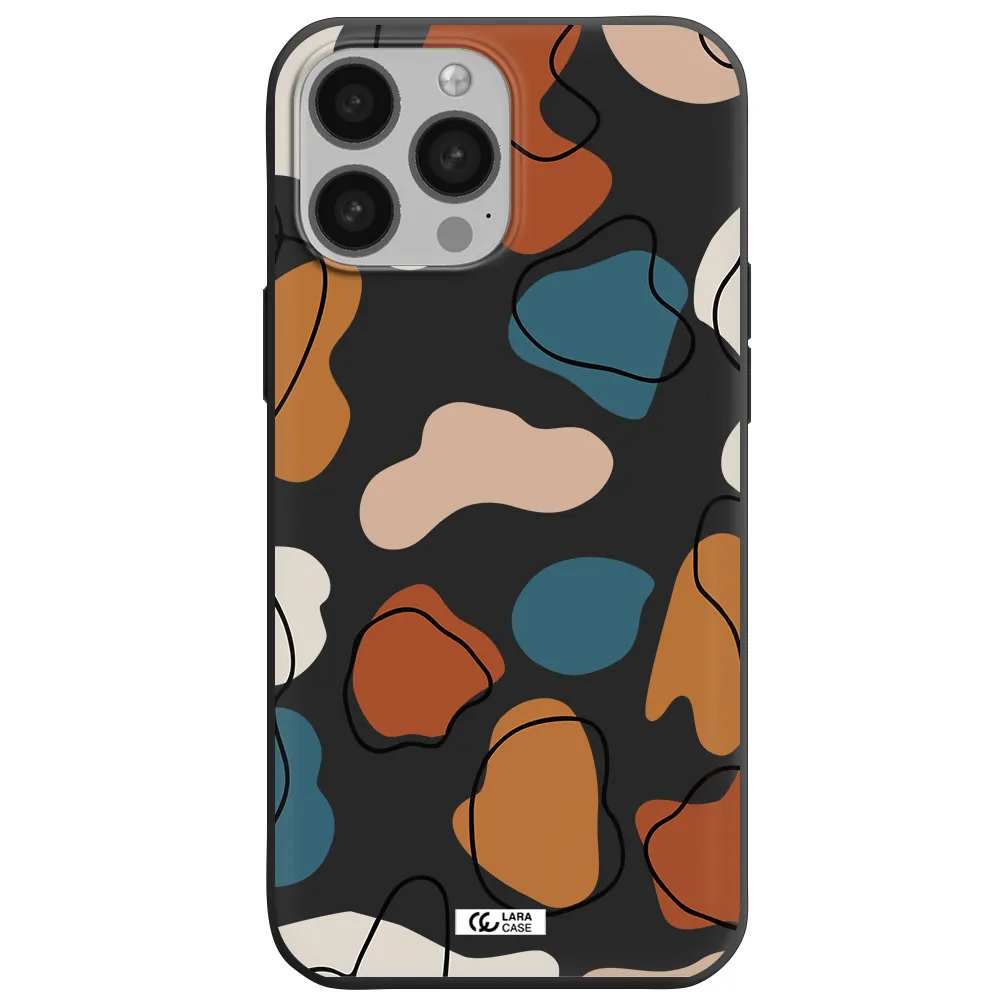 Boho Art Apple iPhone 13 Pro Max Silicone black Case