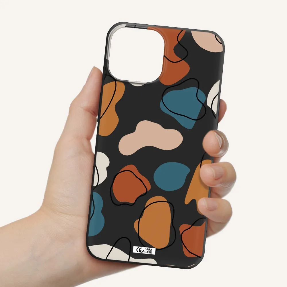 Boho Art Apple iPhone 13 Silicone black Case