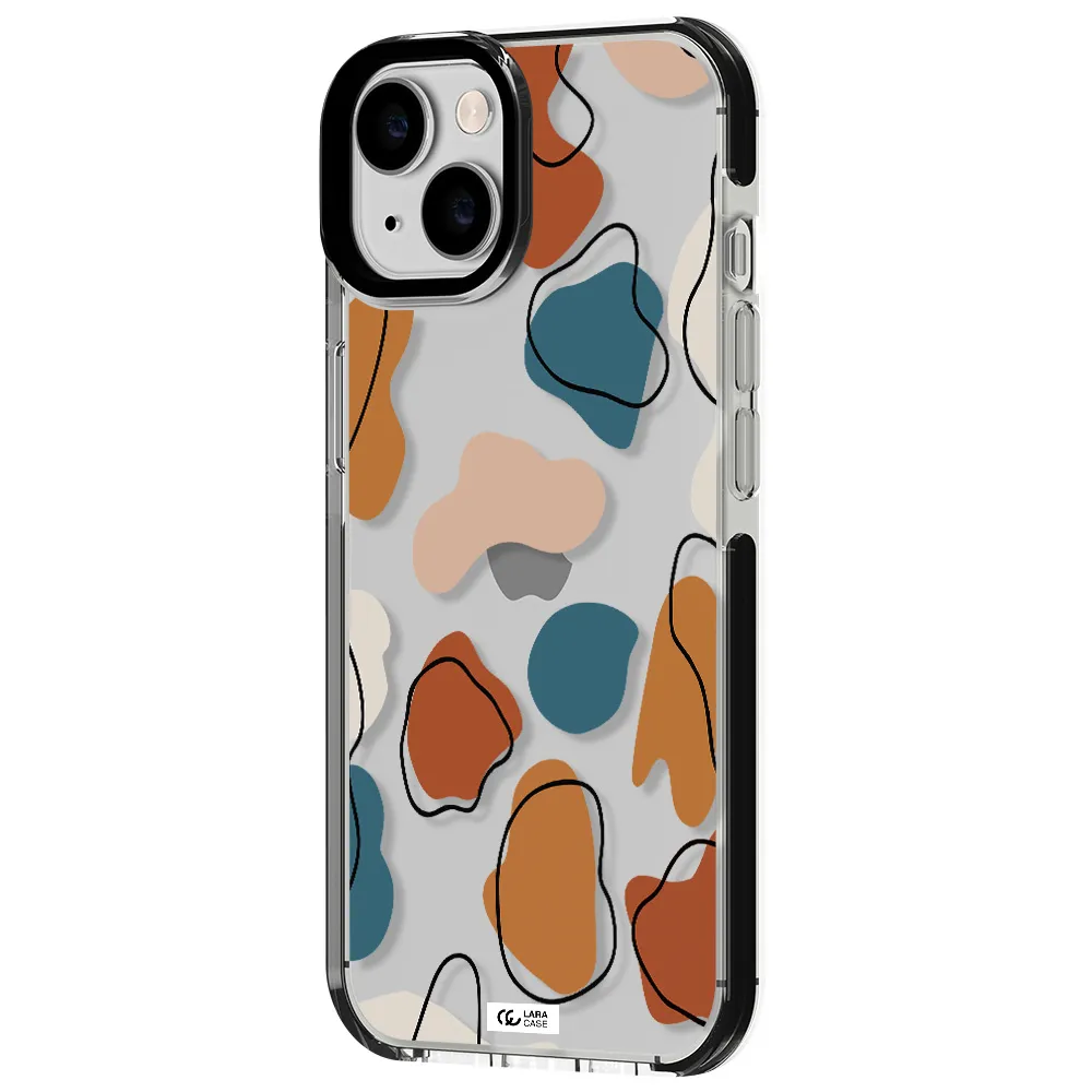 Boho Art Apple iPhone 14 impact black border Case