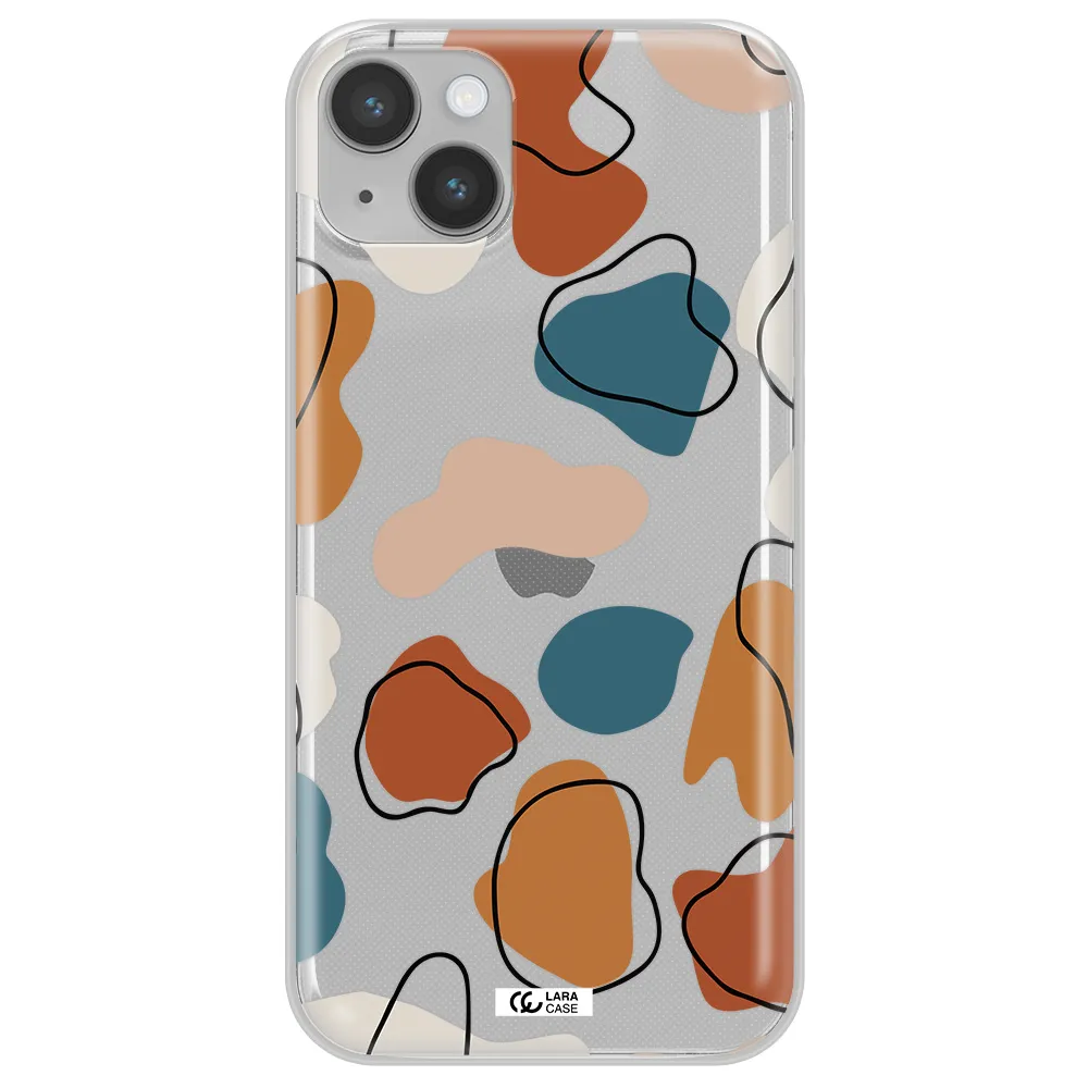 Boho Art Apple iPhone 14 plus Clear TPU Case