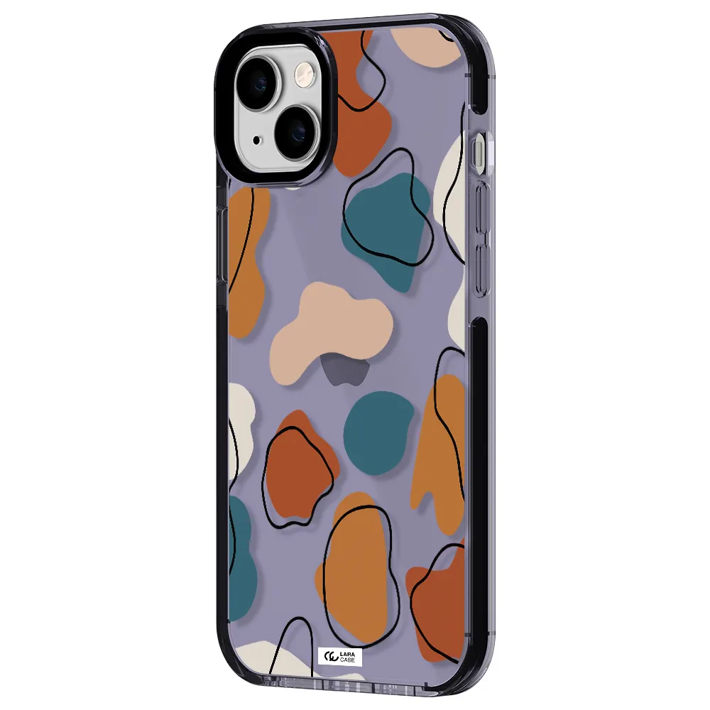 Boho Art Apple iPhone 14 plus impact Lilac Case