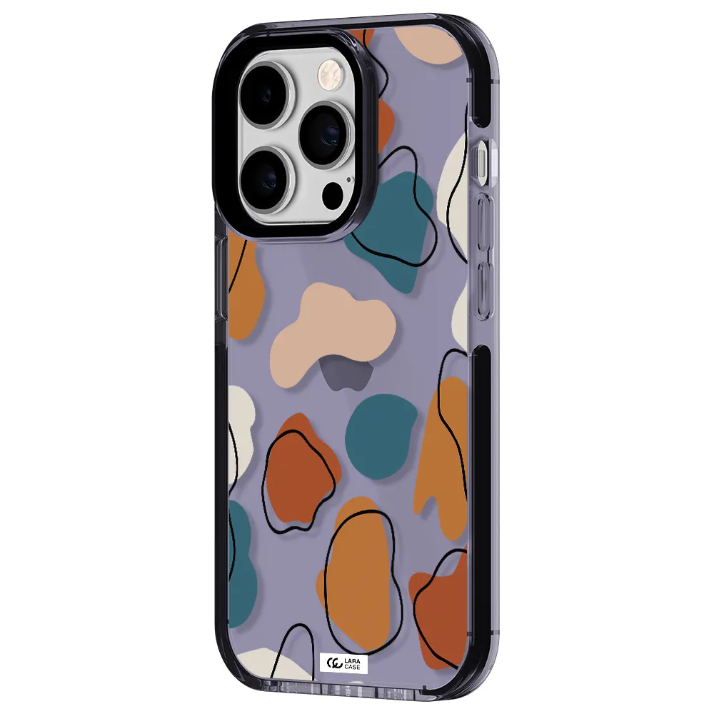 Boho Art Apple iPhone 14 pro impact Lilac Case