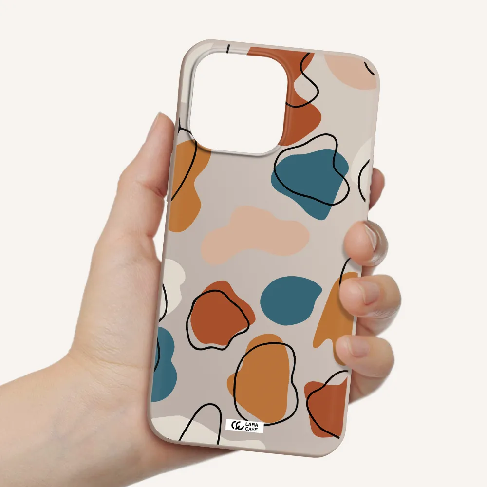 Boho Art Apple iPhone 14 pro max Silicone Stone Case