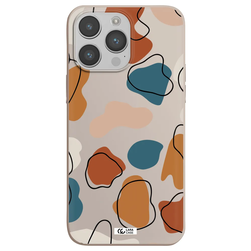 Boho Art Apple iPhone 14 pro Silicone Stone Case