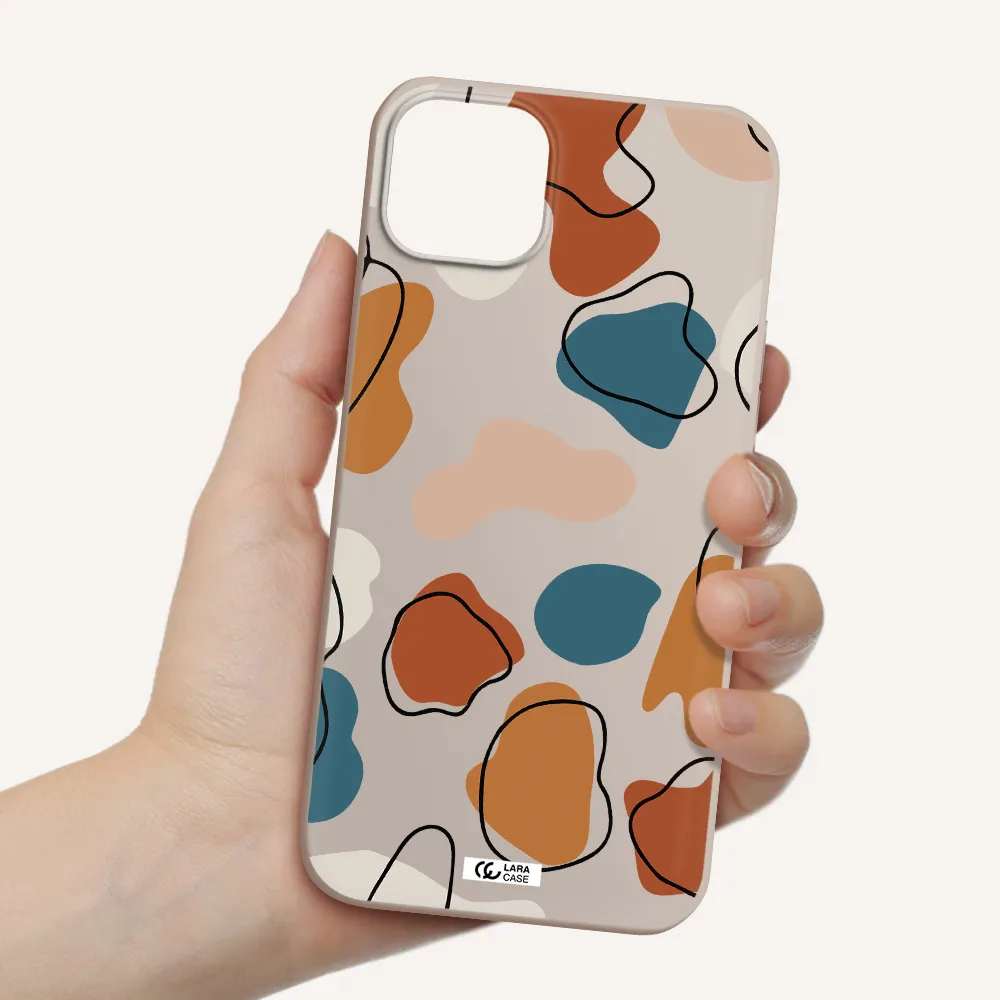 Boho Art Apple iPhone 14 Silicone Stone Case