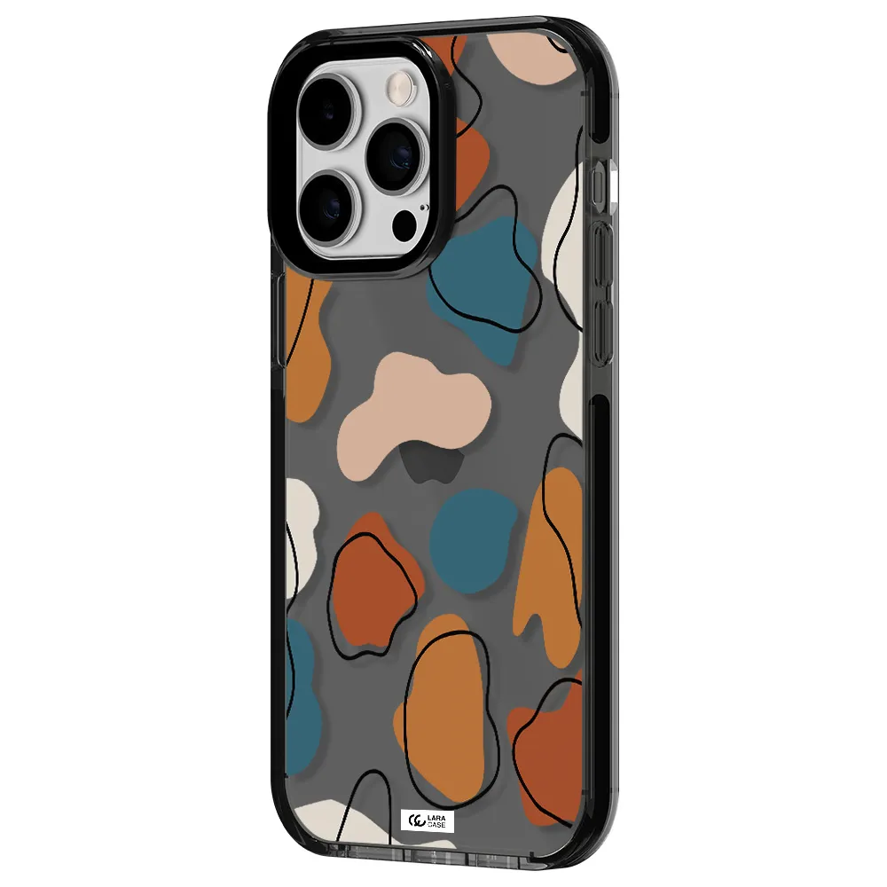 Boho Art Apple iPhone 15 Pro impact Smoke Black Case