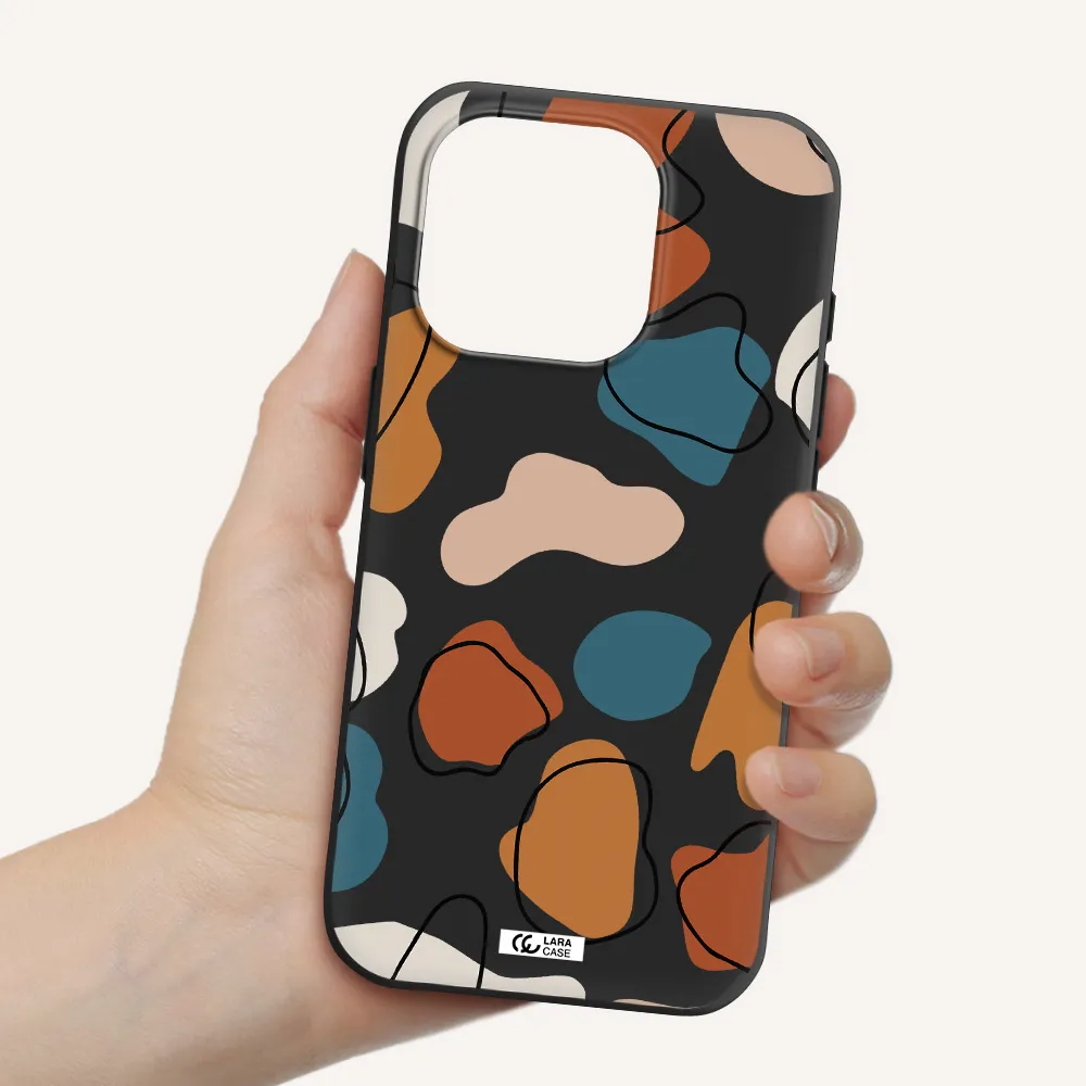 Boho Art Apple Iphone 15 Pro Silicone Black Case