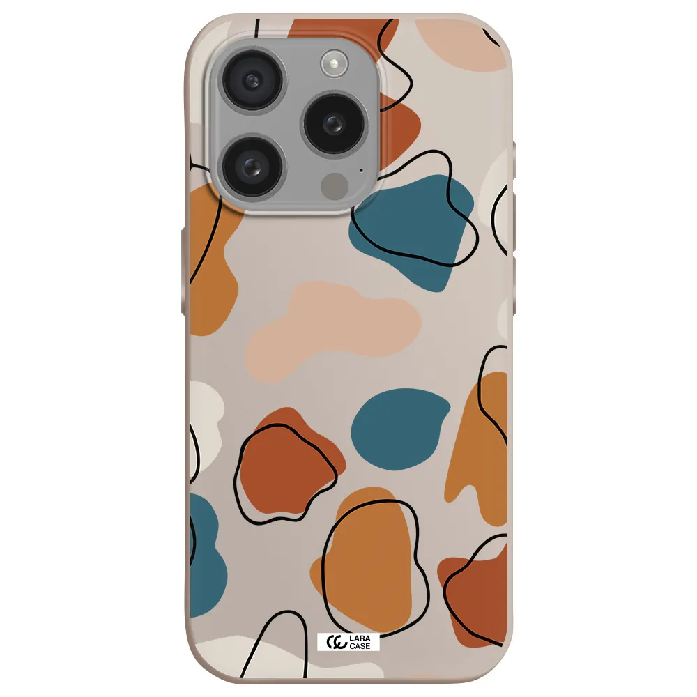 Boho Art Apple Iphone 15 Pro Silicone Stone Case
