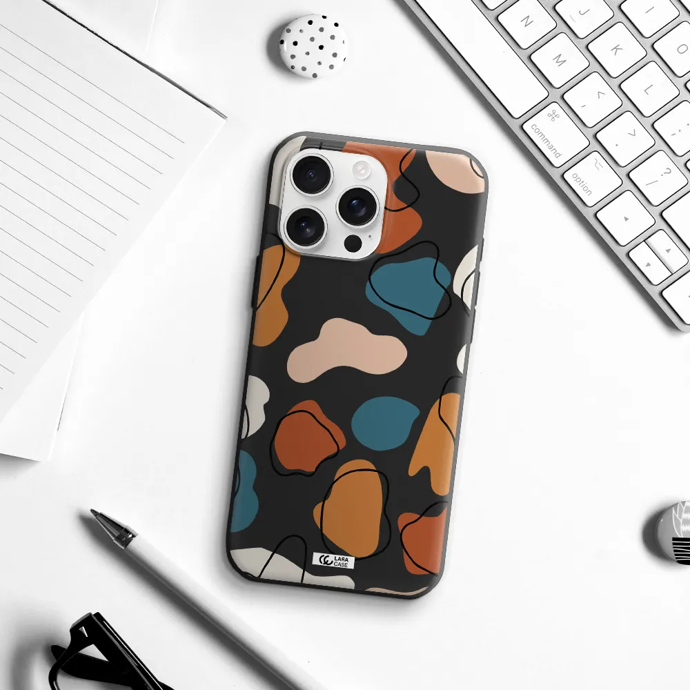 Boho Art Apple Iphone 16 Pro Max Silicone Black Case