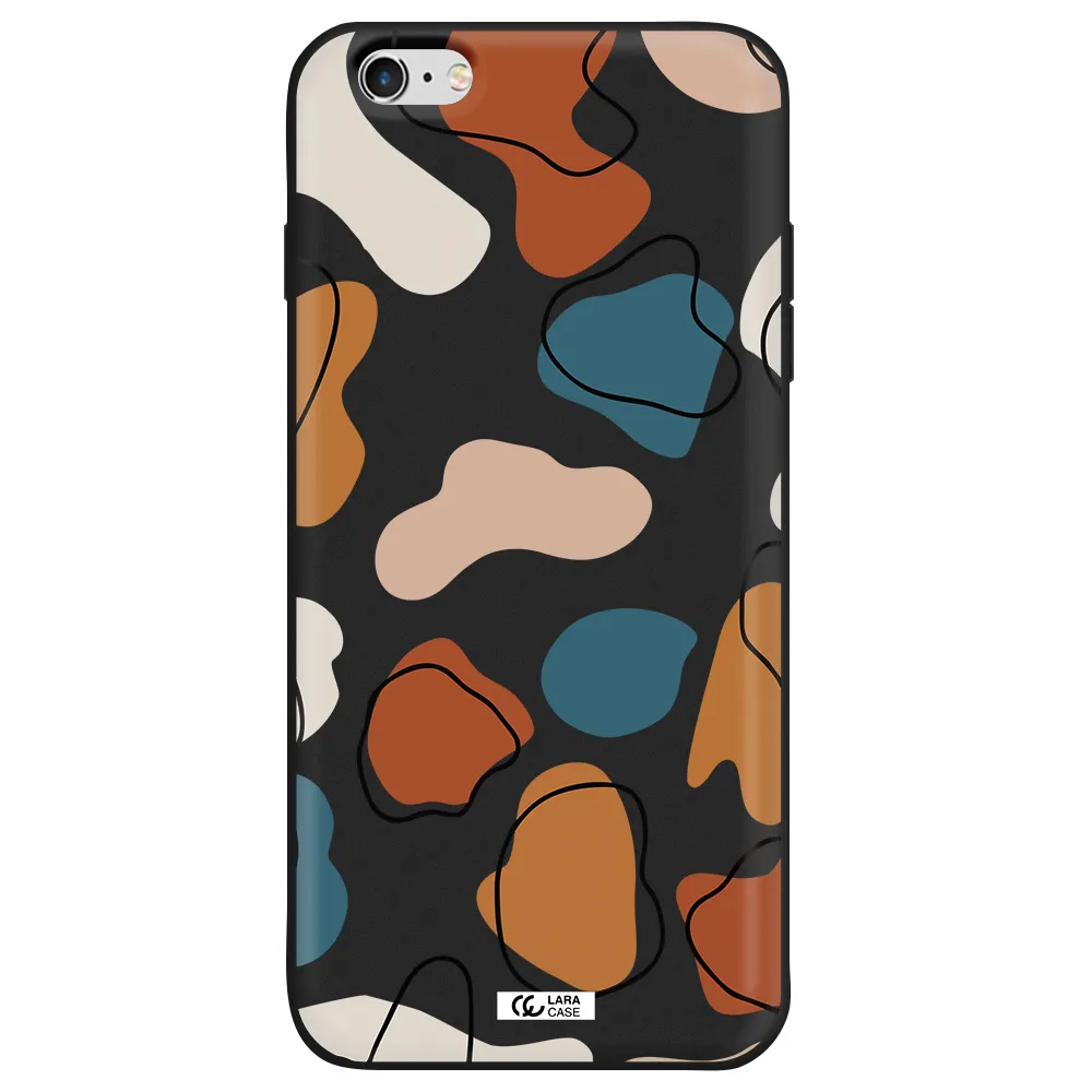 Boho Art Apple iPhone 6 plus Silicone black Case