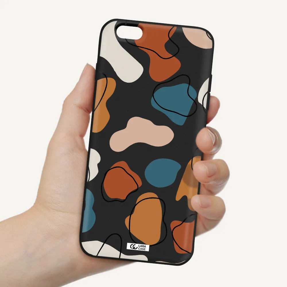 Boho Art Apple iPhone 6 s plus Silicone black Case