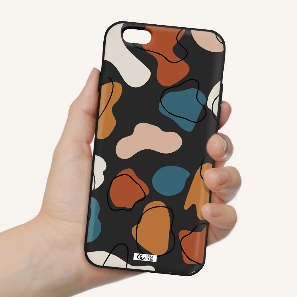 Boho Art Apple iPhone 6 Silicone black Case