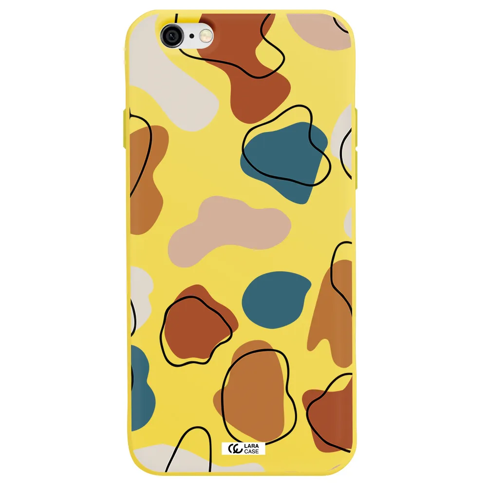 Boho Art Apple iPhone 6 Silicone canary yellow Case