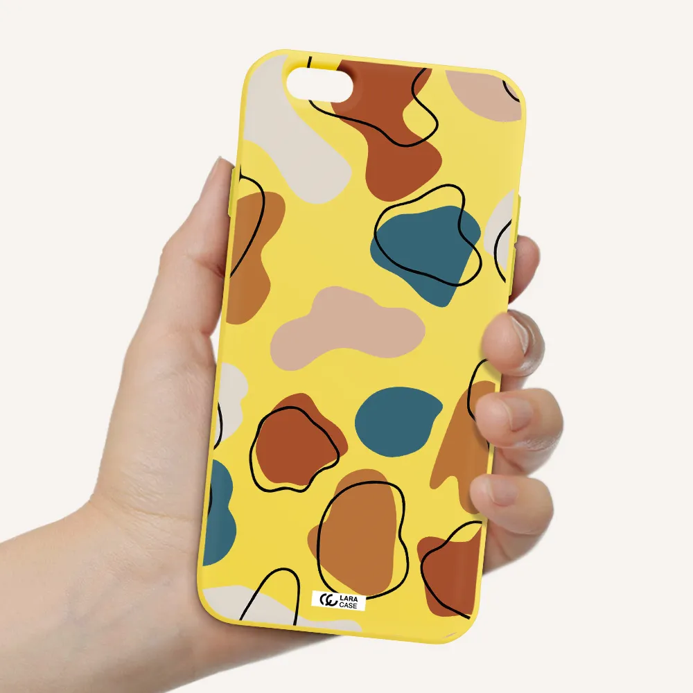 Boho Art Apple iPhone 6 Silicone canary yellow Case