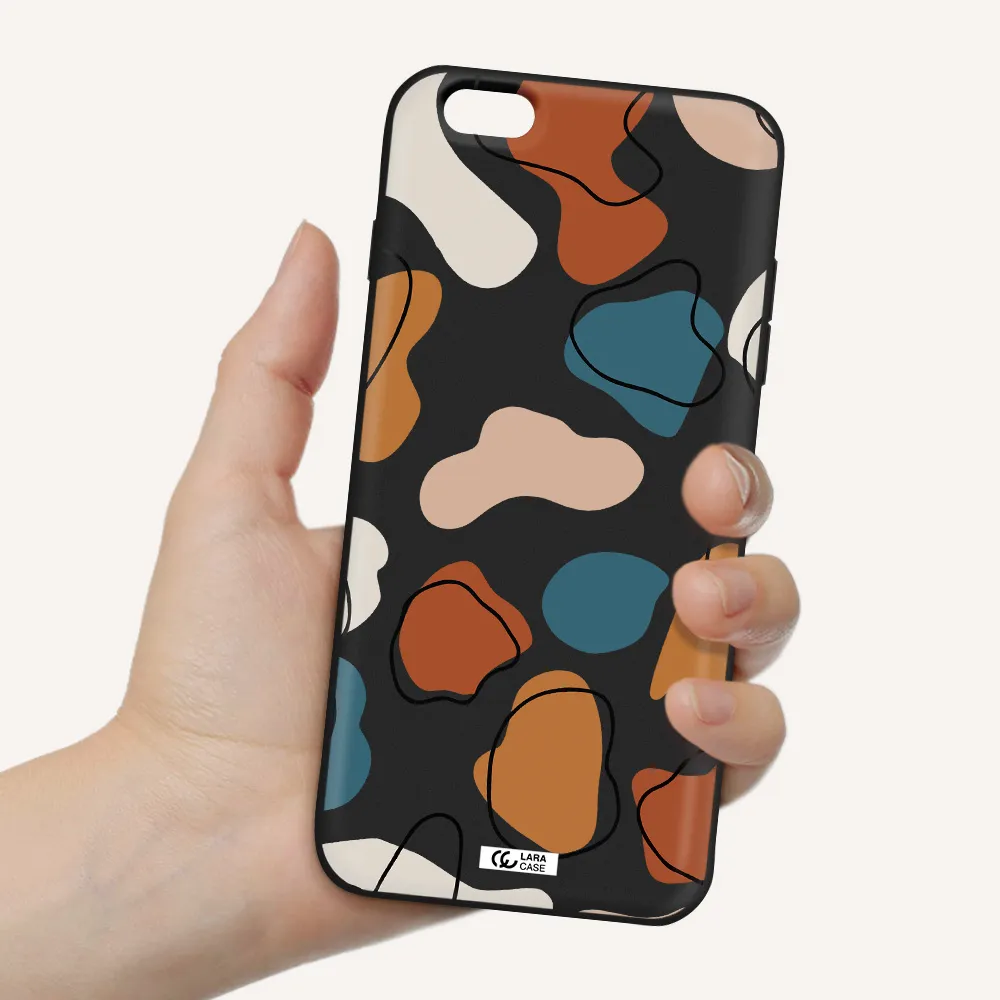 Boho Art Apple iPhone 6S Silicone black Case