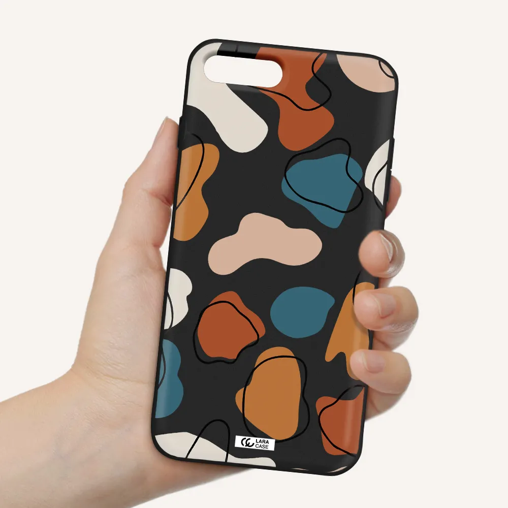 Boho Art Apple iPhone 7 plus Silicone black Case