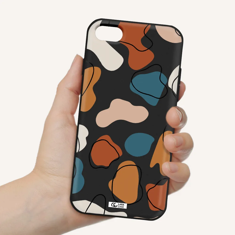 Boho Art Apple iPhone 7 Silicone black Case