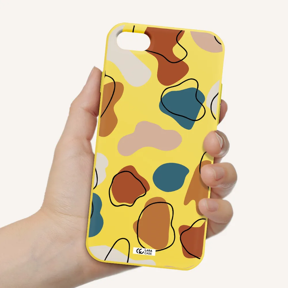 Boho Art Apple iPhone 7 Silicone canary yellow Case