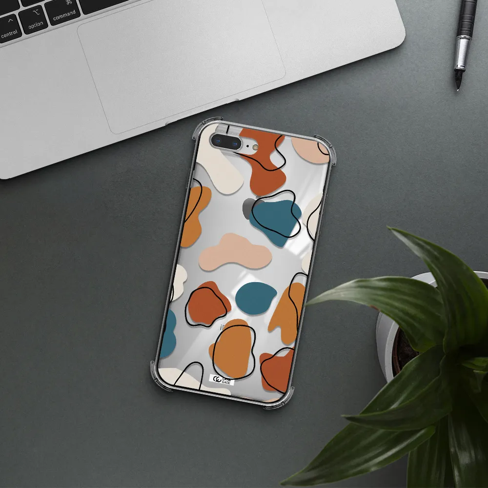 Boho Art Apple iPhone 8 plus Clear PC Case
