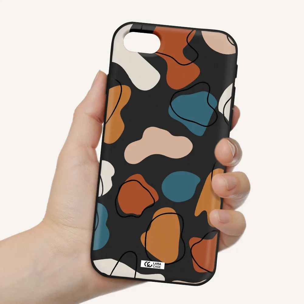 Boho Art Apple iPhone se 2020 Silicone black Case