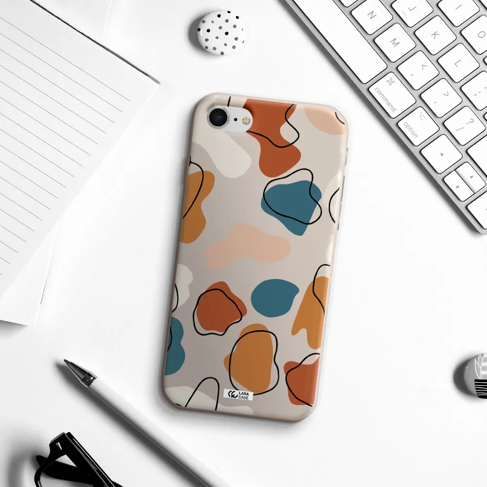 Boho Art Apple iPhone se 2020 Silicone Stone Case