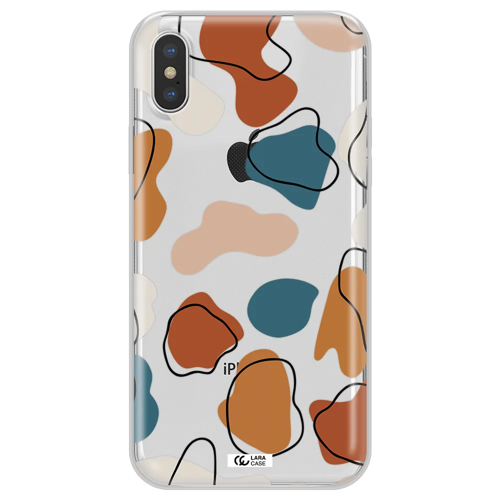 Boho Art Apple iPhone XS Clear TPU Case