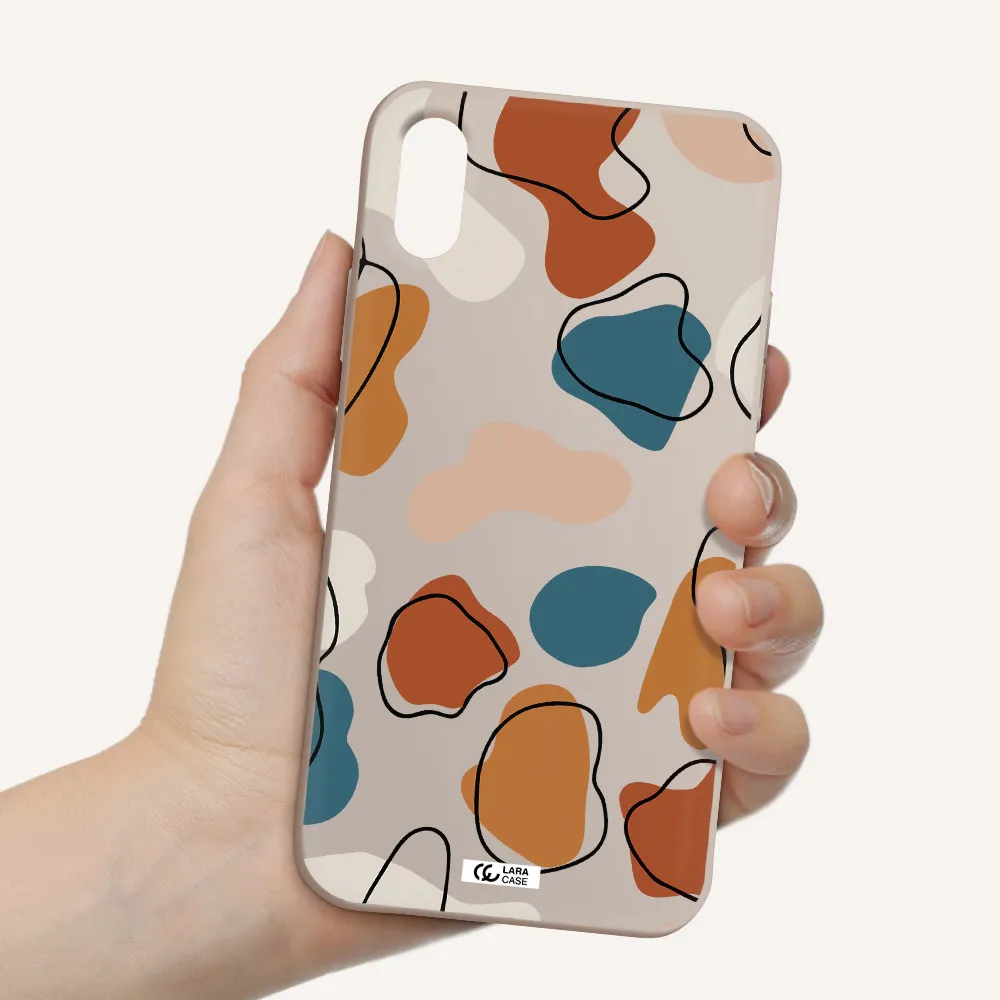 Boho Art Apple iPhone XS Silicone Stone Case